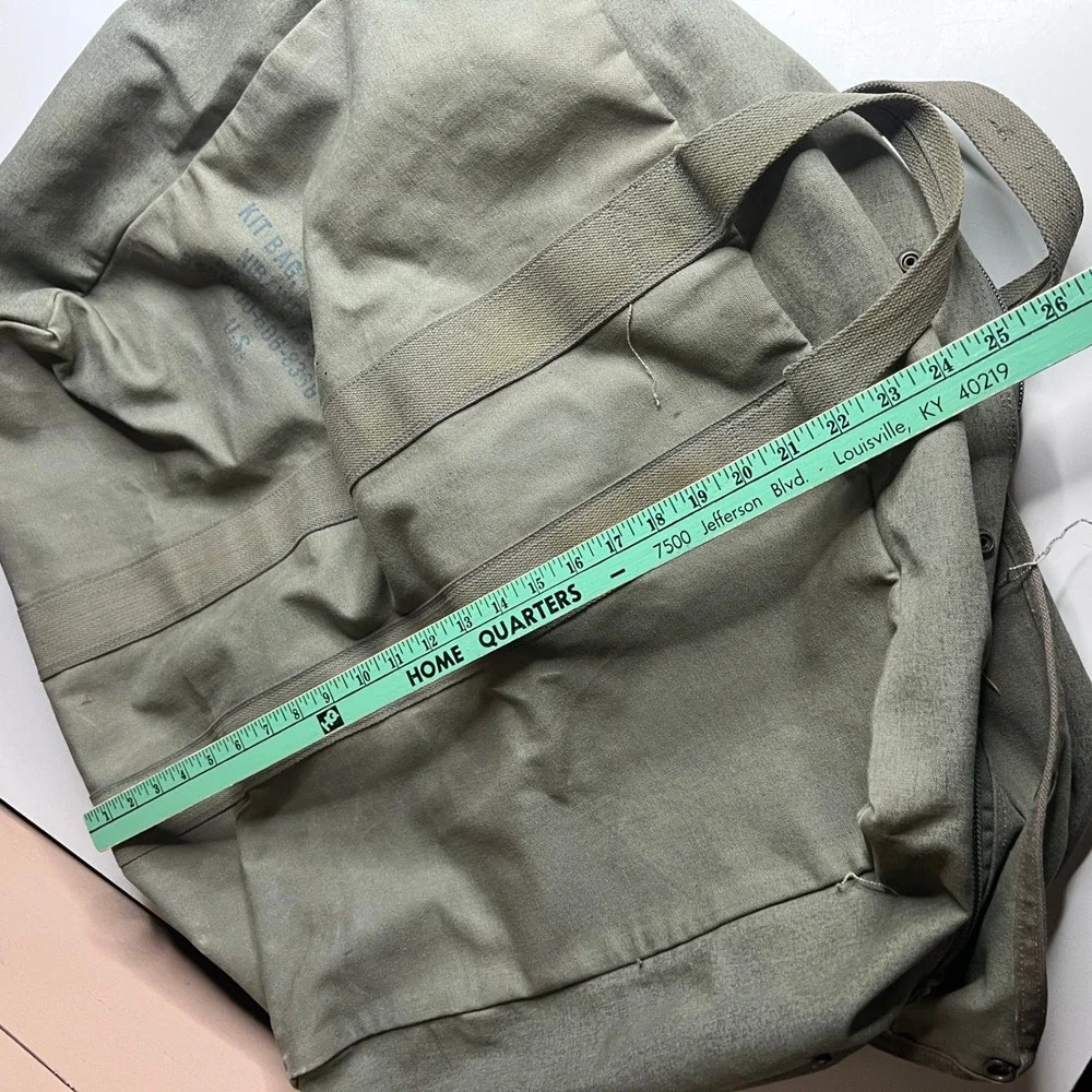Vintage 1988 US Military Kit Bag Flyers Canvas Aviator‎ Flight Duffel  80s